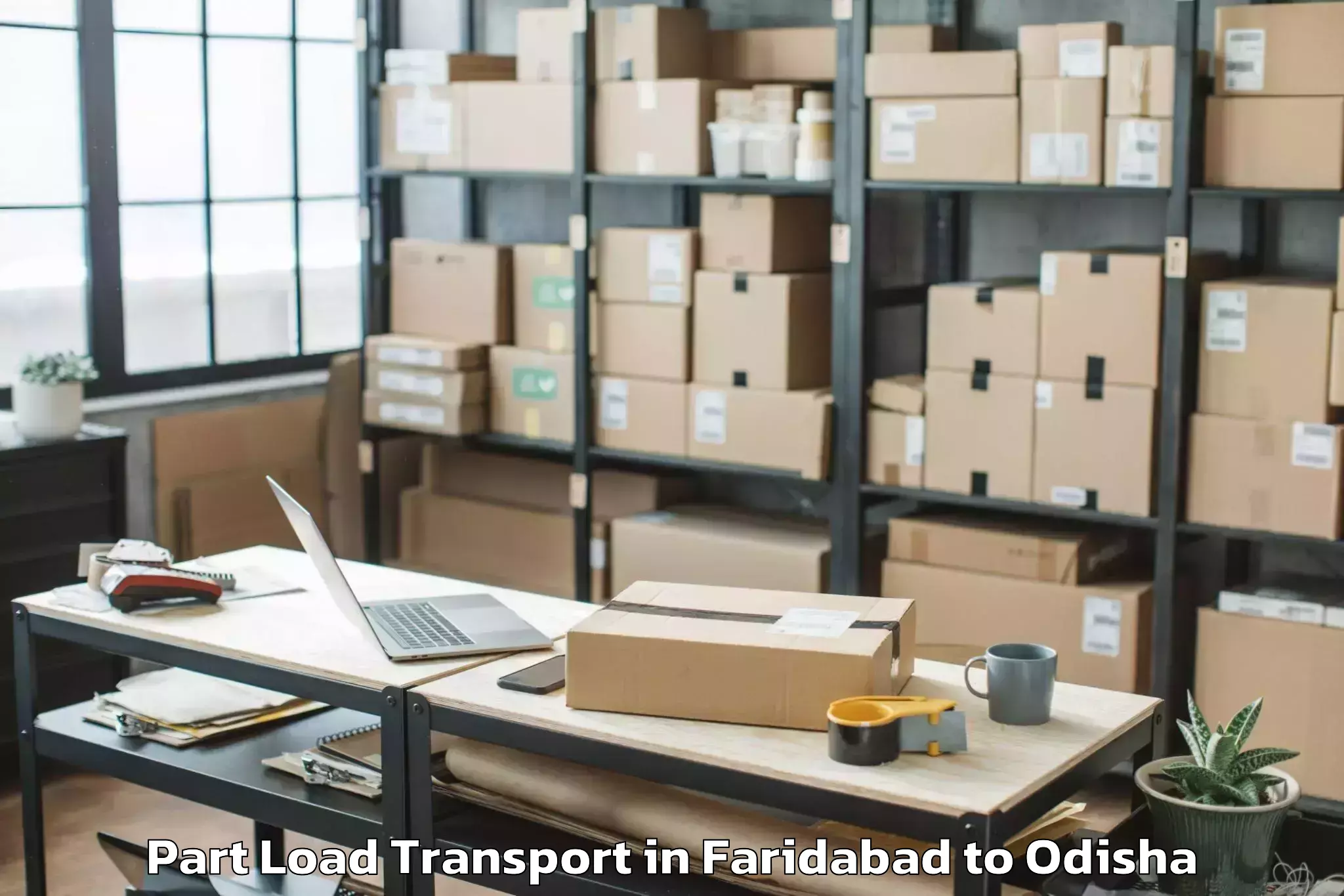 Efficient Faridabad to Jharsuguda Part Load Transport